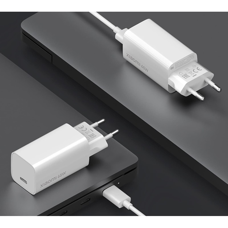Xiaomi 65W GaN Charger (Type-A + Type-C) EU Xiaomi 65W GaN Charger (Type-A + Type-C) EU