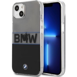 BMW M HC PC/TPU SILVER STRIPES TRANSP IP13 PRO MAX