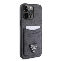 GUESS HC DOUBLE CARD TRIANGE BLACK IP15 PRO MAX